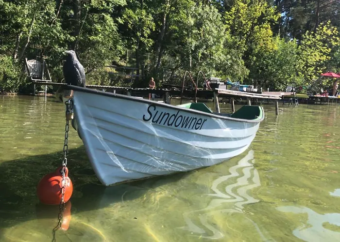 Luxus Summer Breeze Luebbesee Sauna Bootssteg Templin Milmersdorf